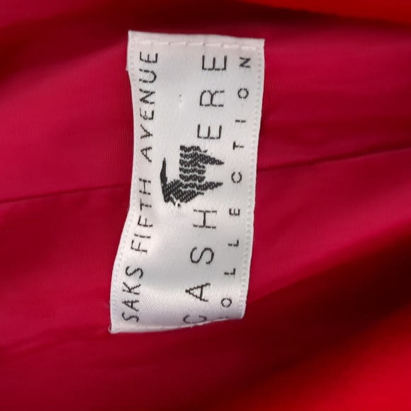Saks Fifth Avenue Red Cashmere Blazer - Picture 12 of 14